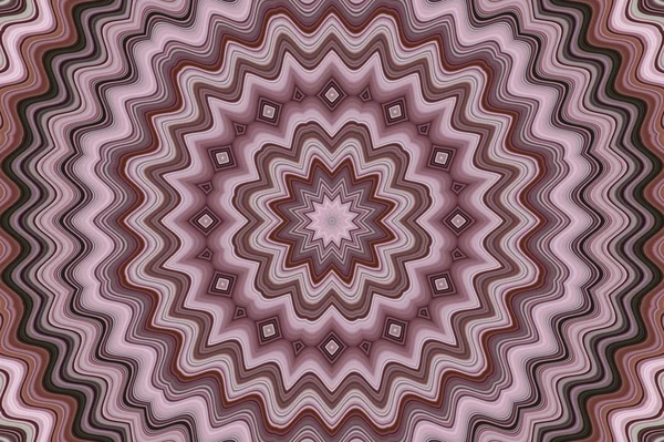 Pembe ve kahverengi mandala — Stok fotoğraf