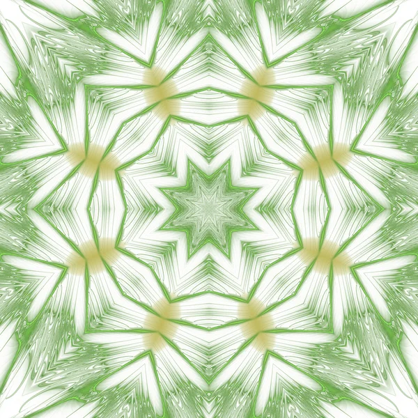 Groene fractal ster — Stockfoto