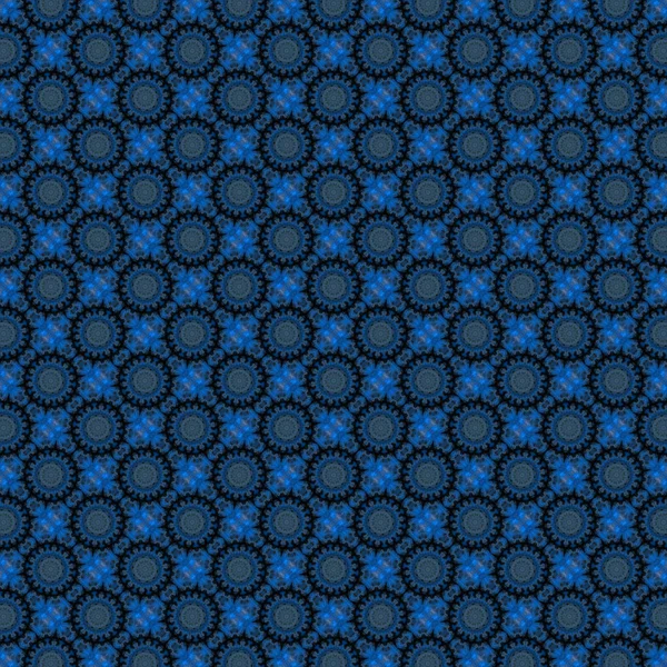 Blauwe achtergrond met ronde patroon — Stockfoto