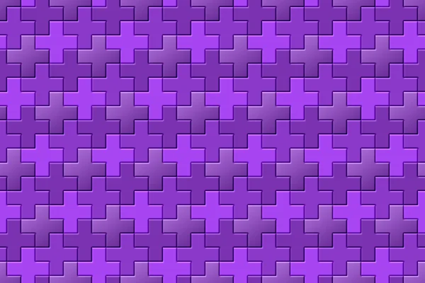 Purple Interlocking Crosses - seamless pattern — Stock Photo, Image