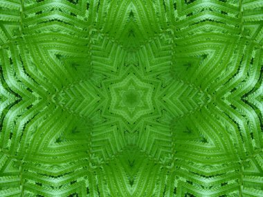 Yeşil mandala yıldız