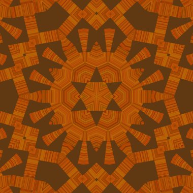 Kırmızı ve kahverengi mandala çiçek