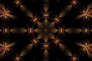 Mandala yıldızı parlayan