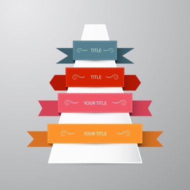 vektör etiket, kurdela seti