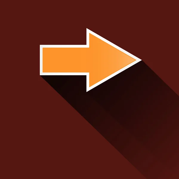 Kağıt vektör turuncu ok