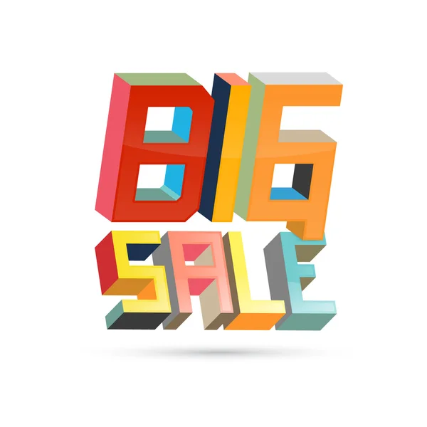 Retro 3d büyük satış başlığı