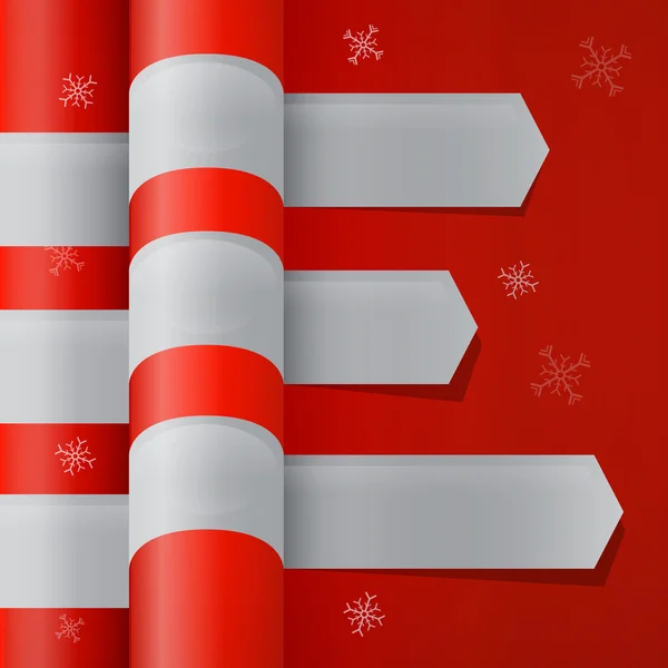 Abstrakte Weihnachten roter Hintergrund — Stockvektor