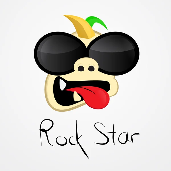 Rock yıldızı. komik resim