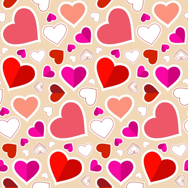 Dikişsiz retro kalp arka plan
