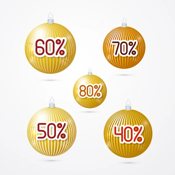 Altın iskonto, satış Noel topları