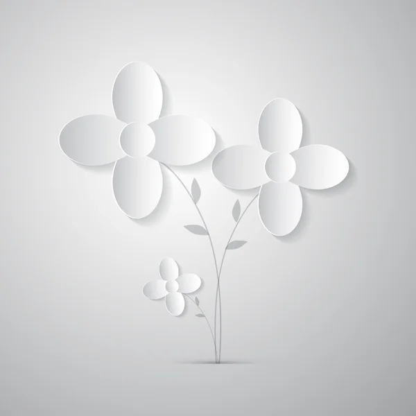 kağıttan kesilmiş tasarlamak vektör çiçek