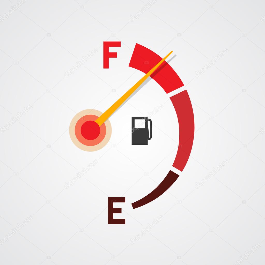 Set of two gas tank illustrations