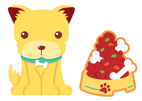 kemik gıda vektör köpekle