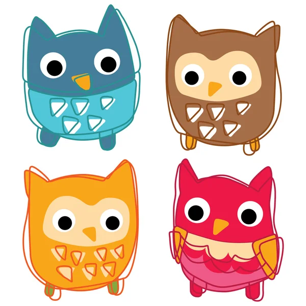 sevimli hayvan simge vektör çizim