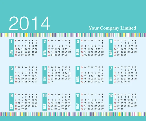 2014 takvim şirket adınızı eklemek