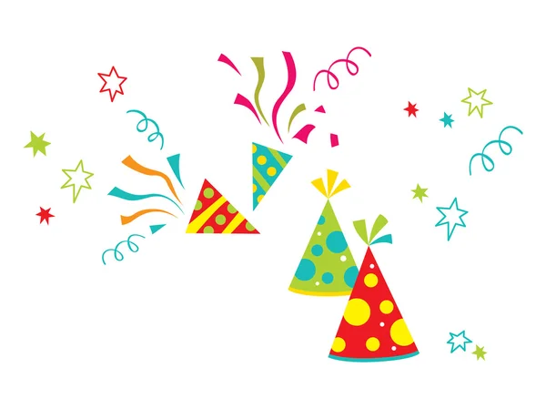 Birthday Hat Celebration Vector — Stock Vector