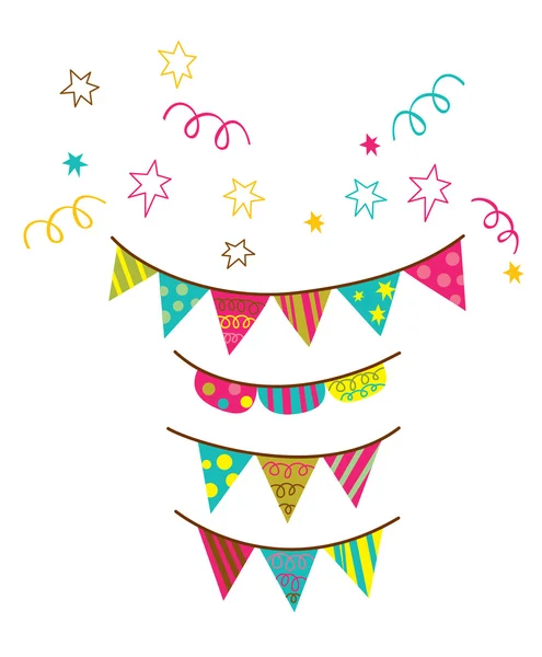 Drapeau d'anniversaire Party Vector — Image vectorielle