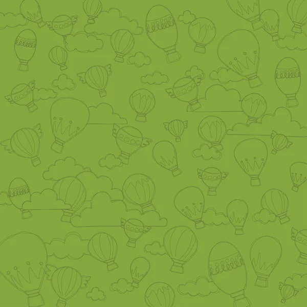 sıcak hava balon Model arka plan vektör