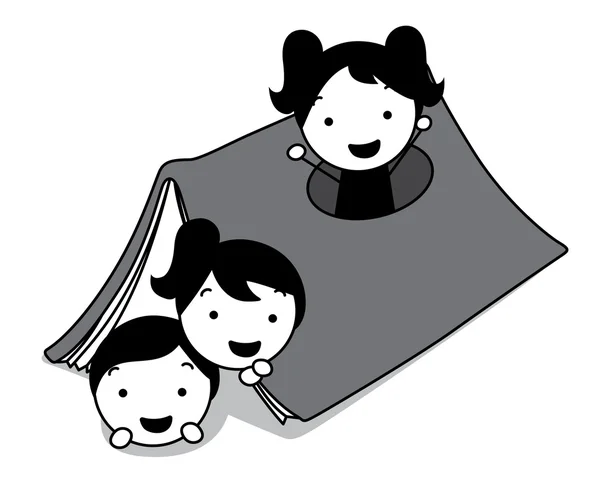 Çocuk oyun ve ev şekli kitaba gizle