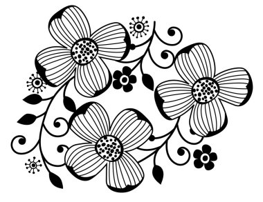 süsleme vektör çiçek