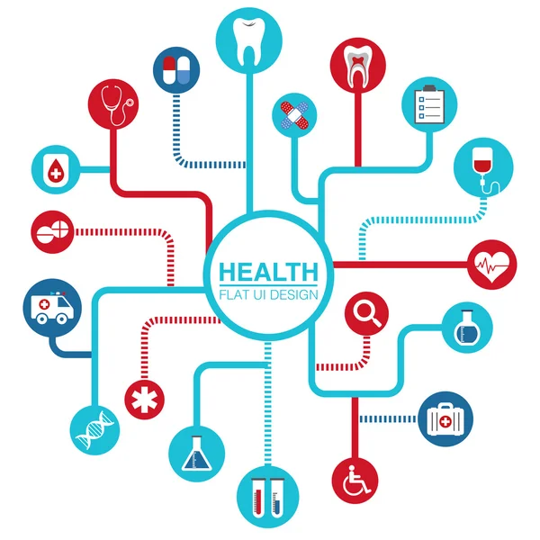 Sağlık düz UI tasarım simgesi