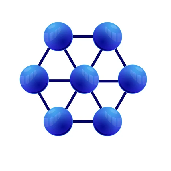 Molekuly — Stockový vektor