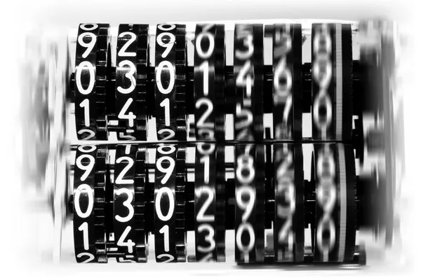 Digits counter in motion — Stok Foto