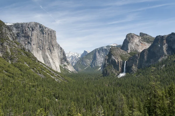 Uitzicht over het groene yosemite park op prachtige zomerdag — Stockfoto