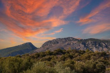 Yunanistan 'ın Girit adasındaki deniz manzarası