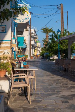 Yunanistan 'ın Girit adasındaki deniz manzarası