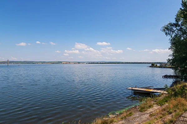 Beautiful Landscape View Palava Moravia Czech Republic Lake Musov Vineyards — Stock Photo, Image