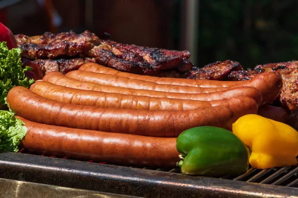 Street Food Cooked Pan Market — Foto de Stock