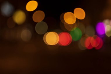 Colorful background of Christmas tree lights. Nice bokeh