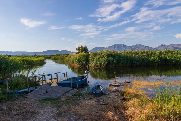 Paesaggio Croato Canali Irrigazione Nella Zona Tustevac Croazia Sullo Sfondo — Foto Stock