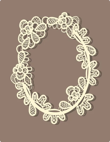 Lacy Frame — Stock Vector