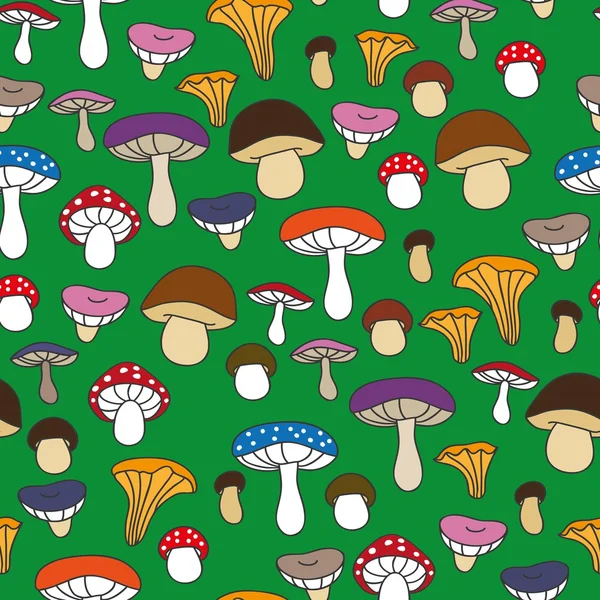 Симпатичные грибы. — стоковый вектор