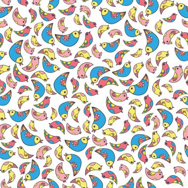 seamless modeli şirin kuşları