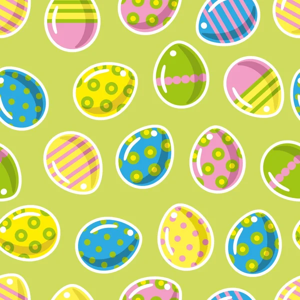 Seamless easter eggs pattern — Stock Vector