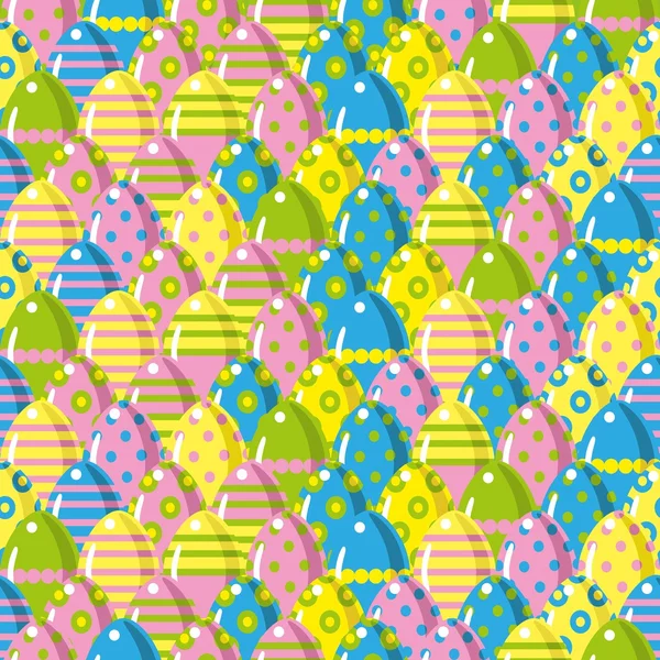 Seamless easter eggs pattern — Stock Vector