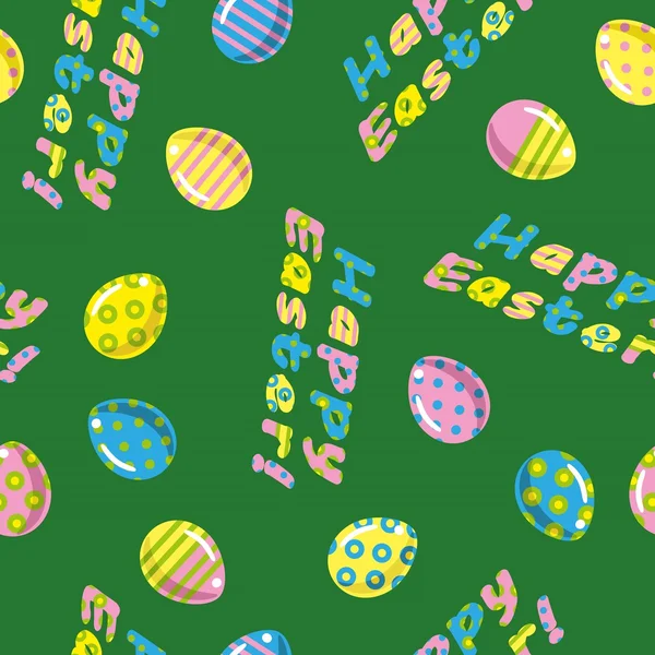 Patrón de huevos de Pascua sin costura Ilustración de stock