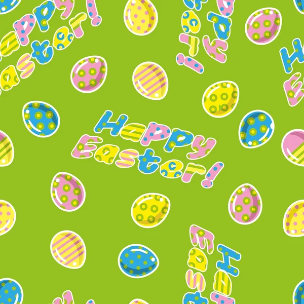 Patrón de huevos de Pascua sin costura Ilustración de stock