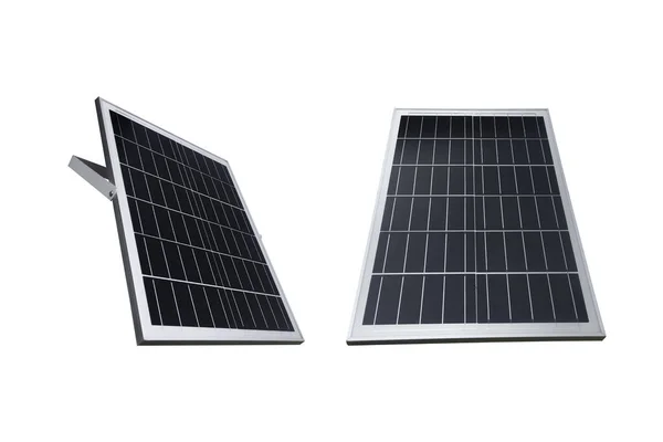 Kesme Yolları Olan Izole Edilmiş Mini Solarcell Paneli — Stok fotoğraf