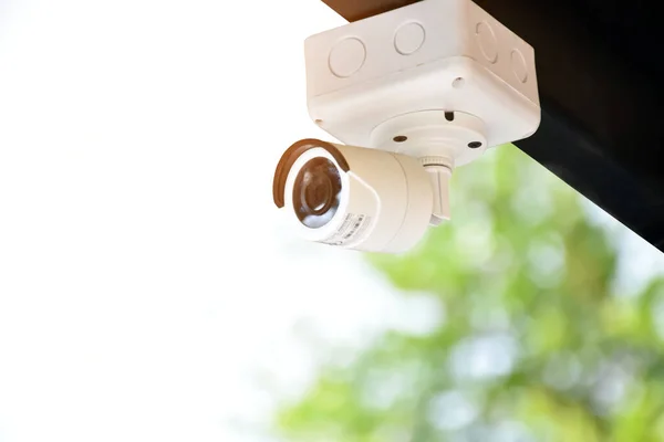 Mini Cctv Kameror Installerade Väggen Utanför Huset För Att Spela — Stockfoto