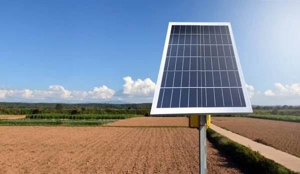 Mini Panel Fotowoltaiczny Nowa Technologia Przechowywania Wykorzystania Energii Natury Życia — Zdjęcie stockowe