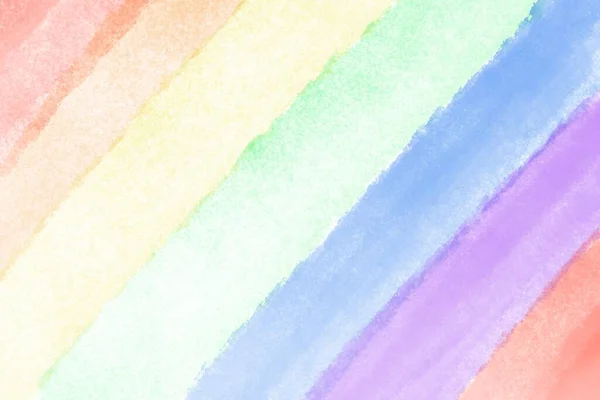 彩虹艺术绘画 彩虹背景 Lgbtq 社区庆祝骄傲月的概念 — 图库照片