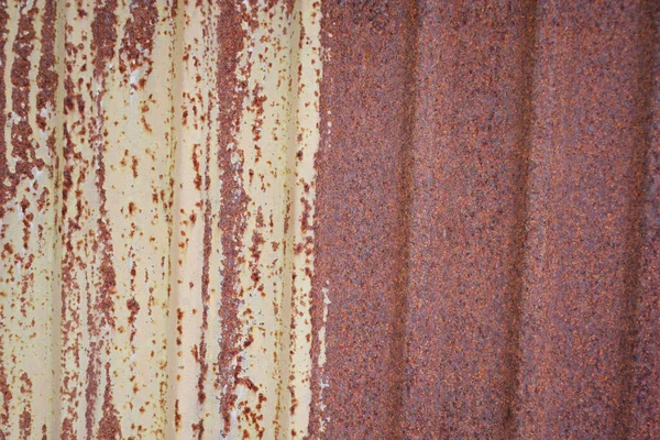 Textura Chapa Metálica Enferrujada Textura Telhado Chapa Metal Velho Padrão — Fotografia de Stock