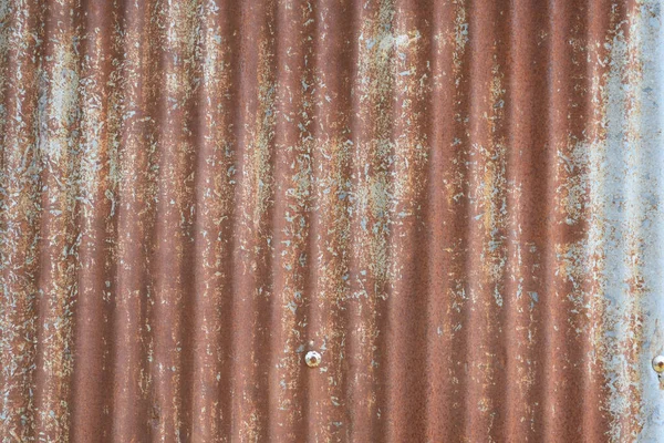 Rusty Metallplåt Struktur Gamla Plåttak Struktur Mönster Gammal Metallplåt Metallplåtens — Stockfoto