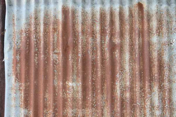 Rusty Metal Sheet Texture Old Metal Sheet Roof Texture Pattern — Stock Photo, Image