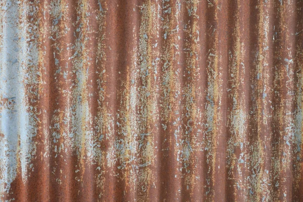 生锈的金属片质感 旧金属片屋顶纹理 旧金属片的样式 金属片纹理 — 图库照片