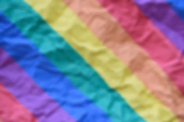 Blurred Image Rainbow Crumpled Paper Background — Stock Photo, Image